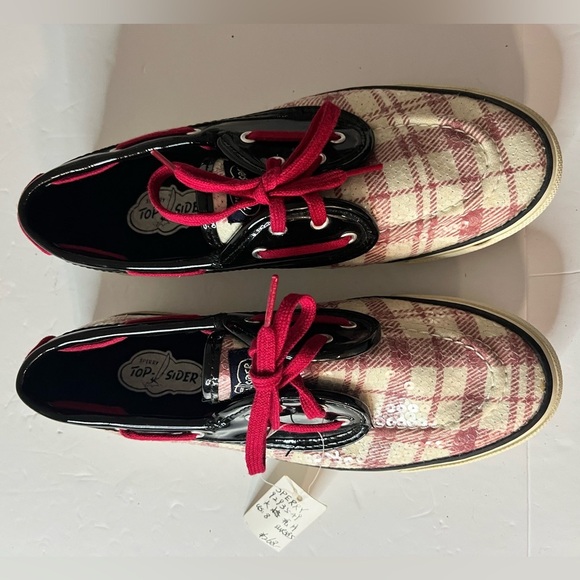 Sperry Top-Sider Women’s Plaid Sequined Boat Shoes Size 8 - Picture 2 of 14